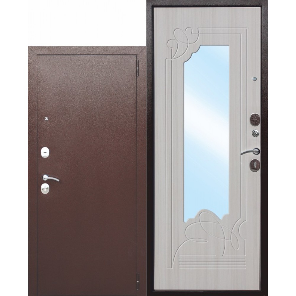 Входная металлическая дверь Ампир Белый ясень. 
